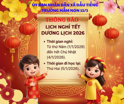 THÔNG BÁO NGHĨ TẾT DƯƠNG LỊCH (1)