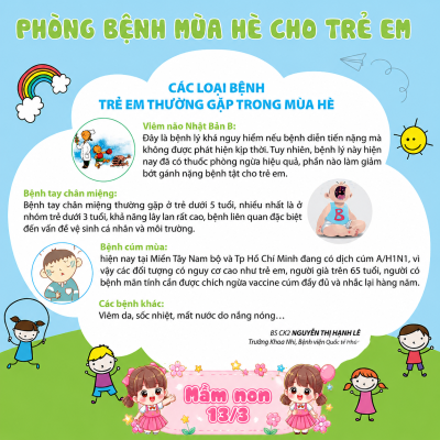 PHÒNG BỆNH MÙA HÈ CHO TRẺ EM