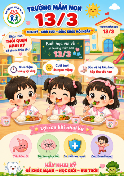 TẠI SAO PHẢI DẠY TRẺ NHAI KỸ KHI ĂN???