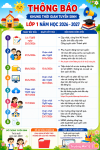 Trường Mầm non 13/3 Hướng dẫn phụ huynh thực hiện tuyển sinh vào lớp 1. Năm học 2026-2027